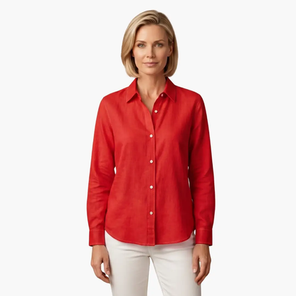 Mila | Long-Sleeve Button-Up Blouse