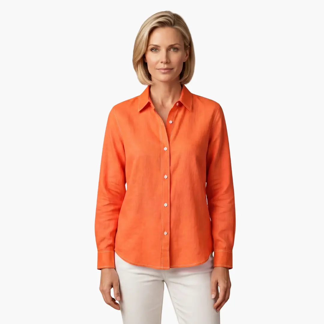 Mila | Long-Sleeve Button-Up Blouse