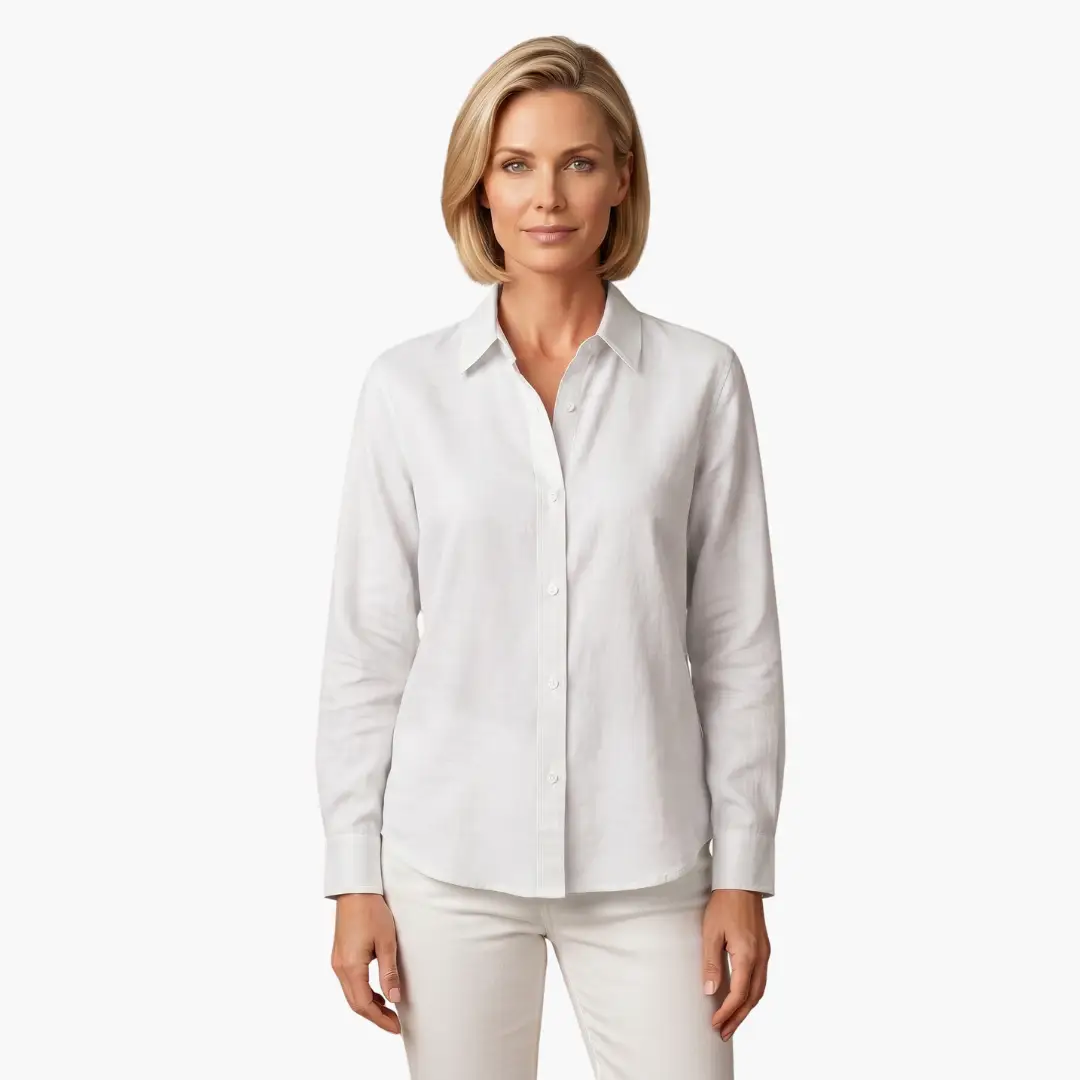 Mila | Long-Sleeve Button-Up Blouse