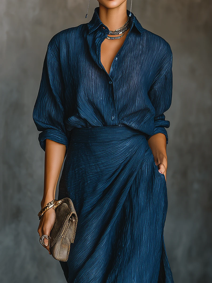 Ophélie | Wrap Top & Maxi Skirt Set