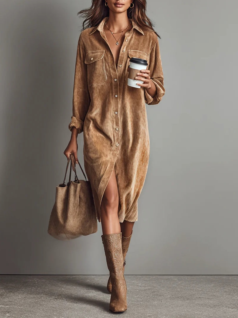 Sévrine | Flared-Hem Midi Dress