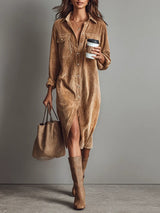 Sévrine | Flared-Hem Midi Dress