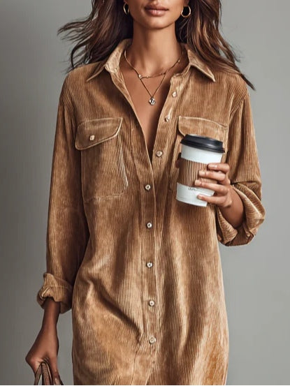 Sévrine | Flared-Hem Midi Dress