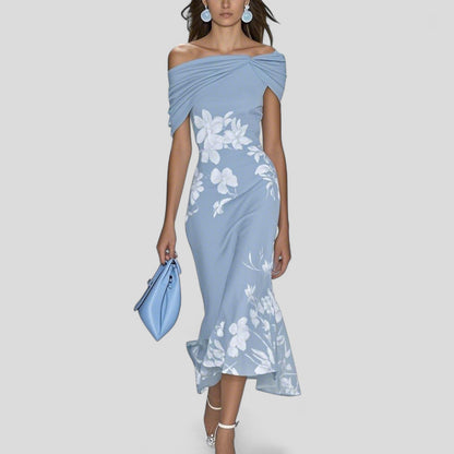Isla | Floral Ruffle Midi Dress