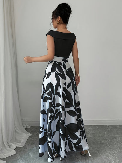 Ninette | V-Neck A-Line Maxi Dress