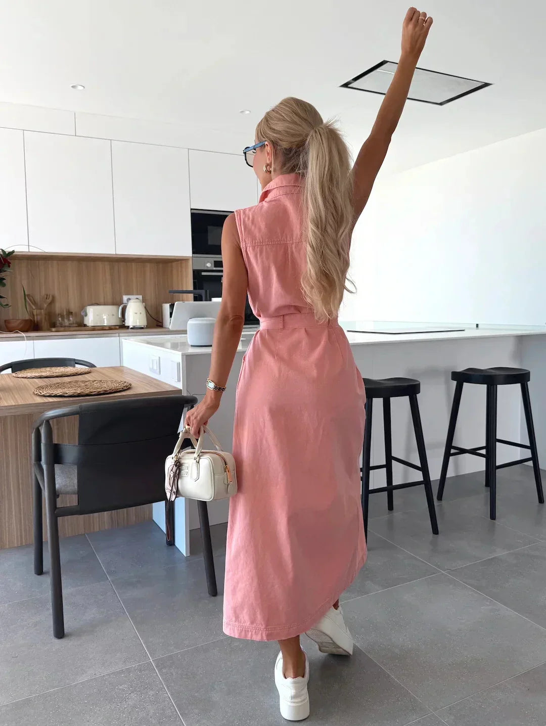 Sable | Denim Maxi Dress