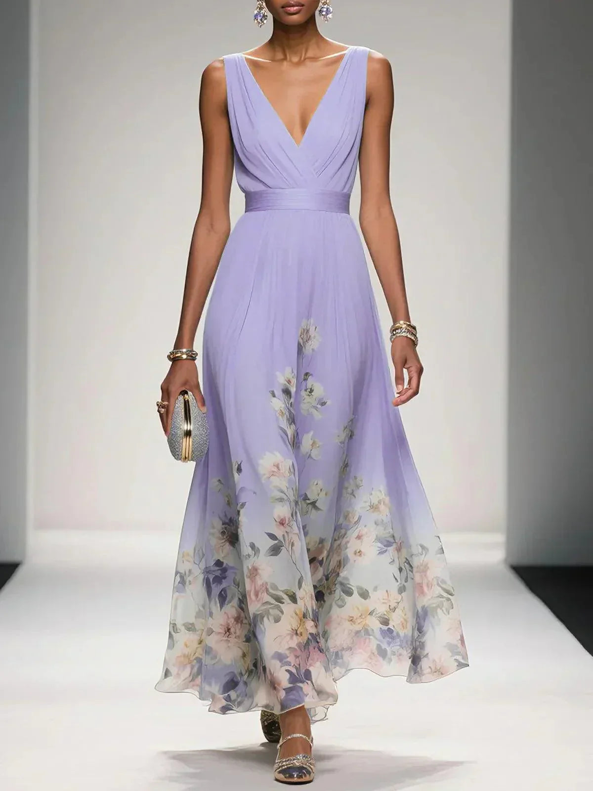 Céleste | Floral Wedding Guest Dress