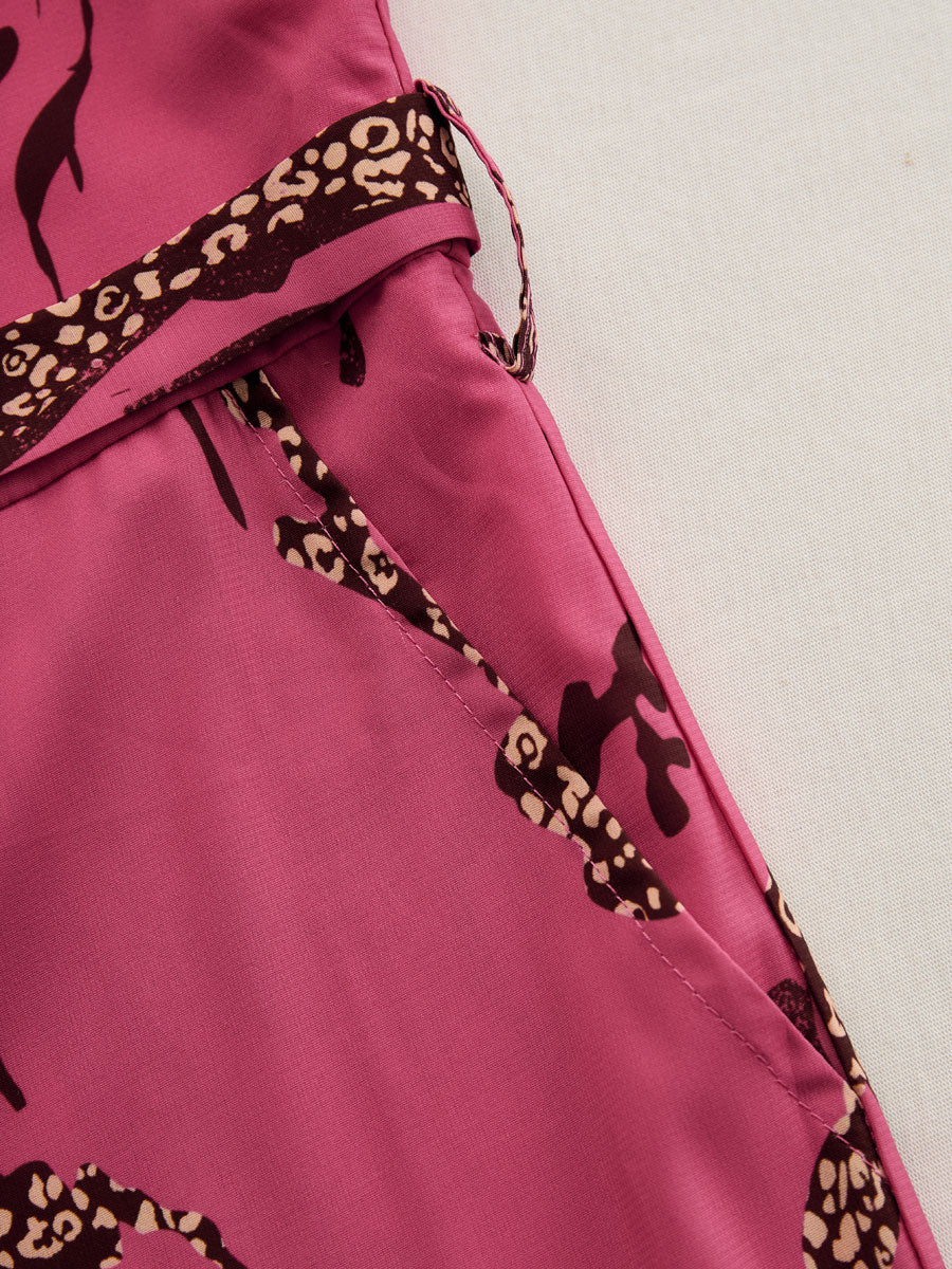 Allegra | Leopard Print Wide Leg Jumpsuit