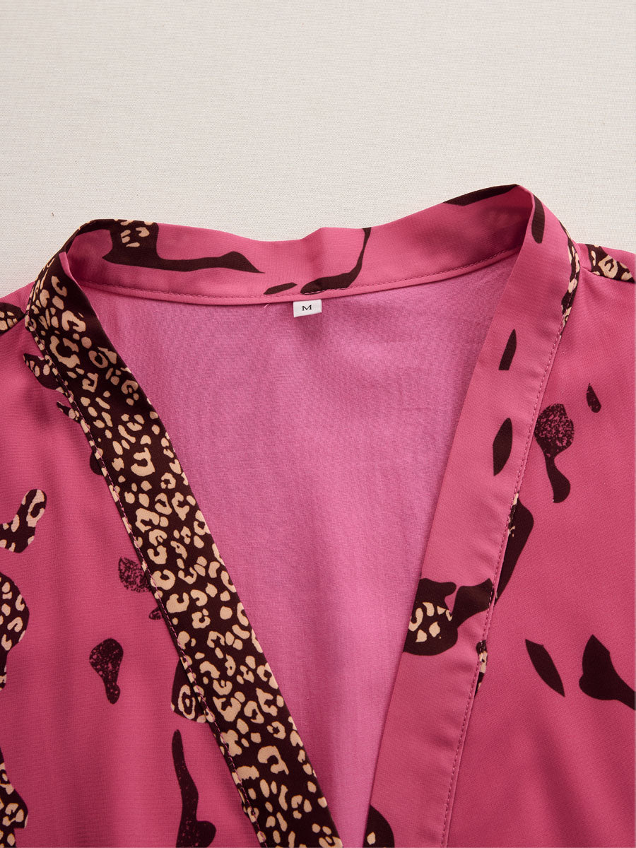 Allegra | Leopard Print Wide Leg Jumpsuit