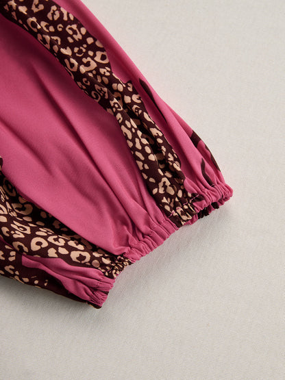 Allegra | Leopard Print Wide Leg Jumpsuit