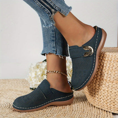 Flats showing the grippy sole underneath
