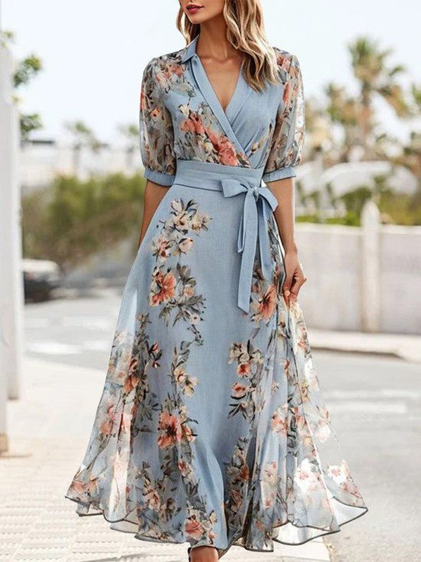 Annelise | V-Neck Summer Midi Dress