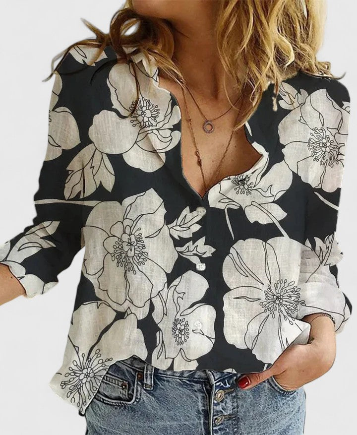 Elena | Relaxed Button-Up Blouse