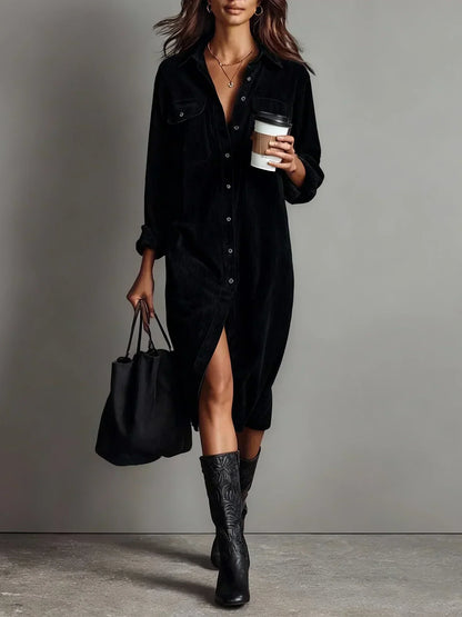 Sévrine | Flared-Hem Midi Dress