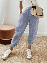 Sabine | Striped Drawstring Pants