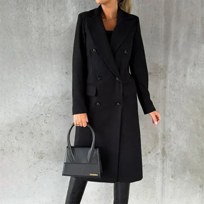 Trench coat showing the flap pockets