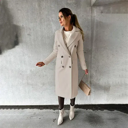 Trench coat shown from the side