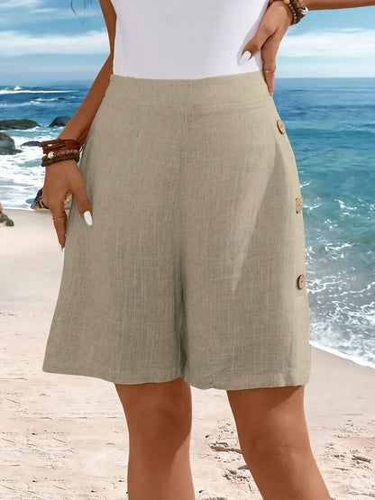 Marielle | Side Button Summer Shorts