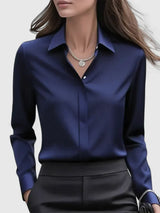 Marlowe | Hidden Button Blouse