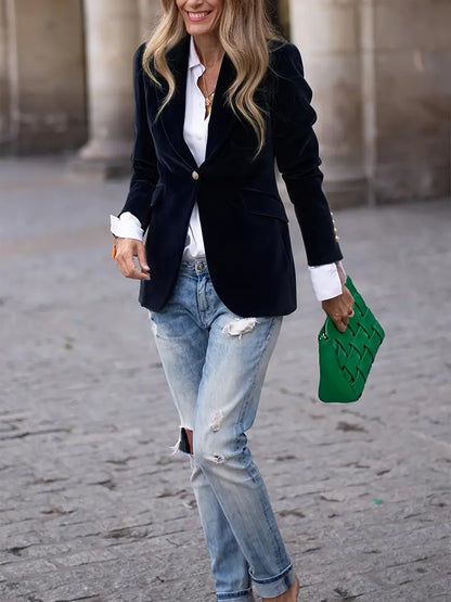 Vossvik | Fitted Single-Button Tailored Blazer