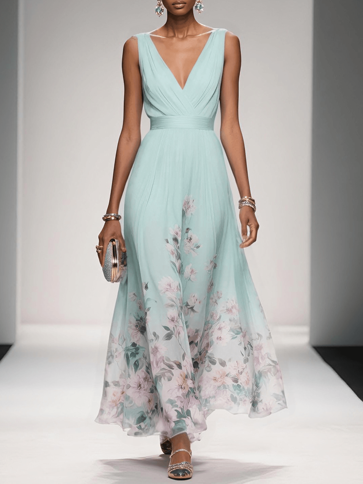 Céleste | Floral Wedding Guest Dress