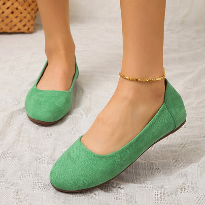 Coriane | Square-Toe Slip-On Ballet Flats