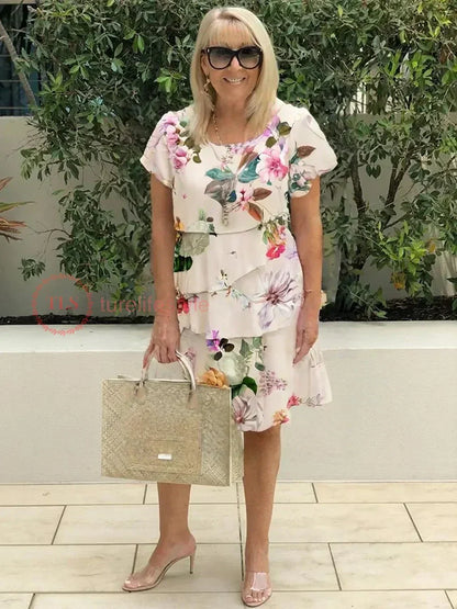 Seraphina | Ruffled Floral Mini Dress