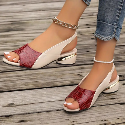 Rosemarie | Slingback Block Heel Sandals