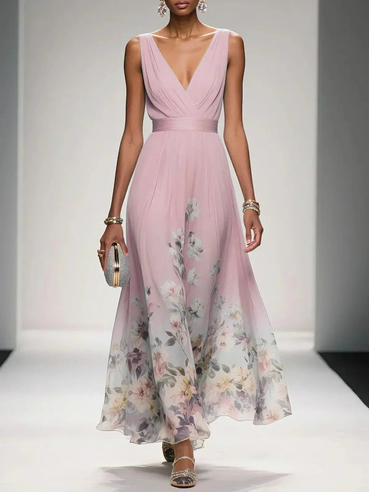 Céleste | Floral Wedding Guest Dress