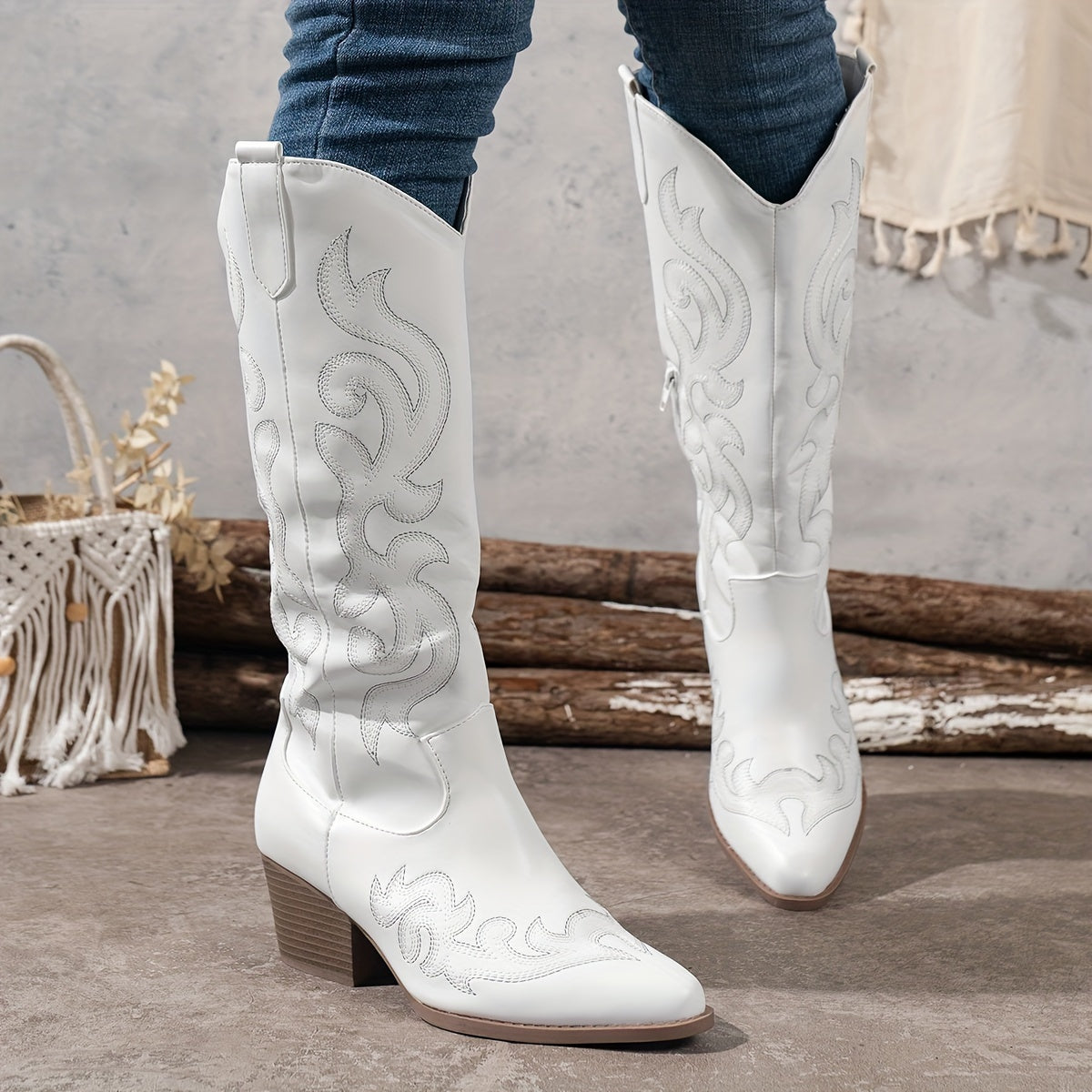 Presley | Knee-High Cowboy Boots