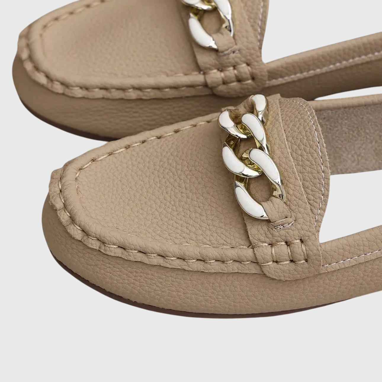 Delphine | Gold-Chain Loafers