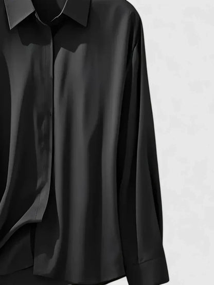 Marlowe | Hidden Button Blouse