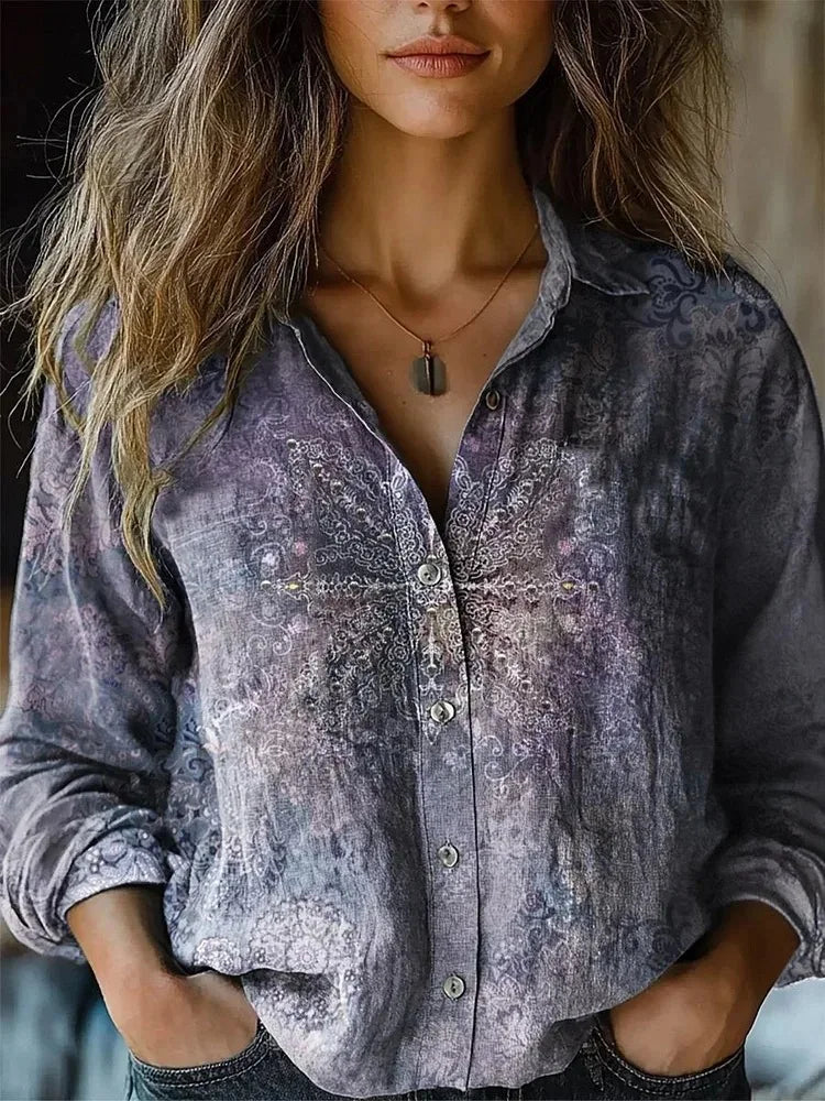 Nella | Botanical Button-Down Shirt