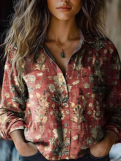 Nella | Botanical Button-Down Shirt