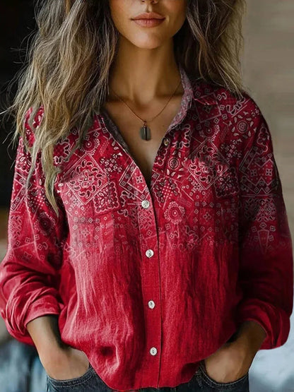 Nella | Botanical Button-Down Shirt