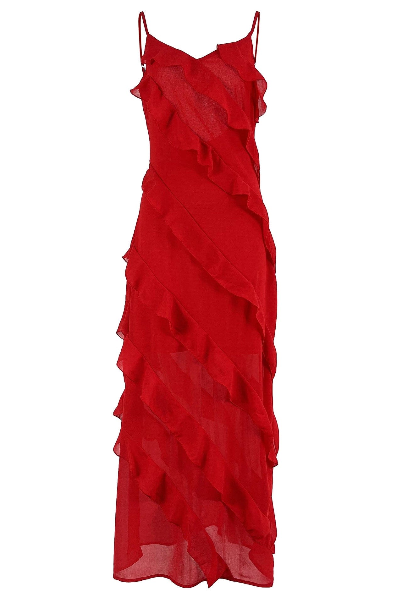 Eve | Ruched Chiffon Maxi Dress