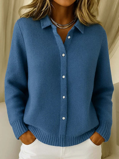 Longline cardigan shown in a third colourway
