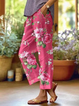 Cleo | Pink Floral Pants