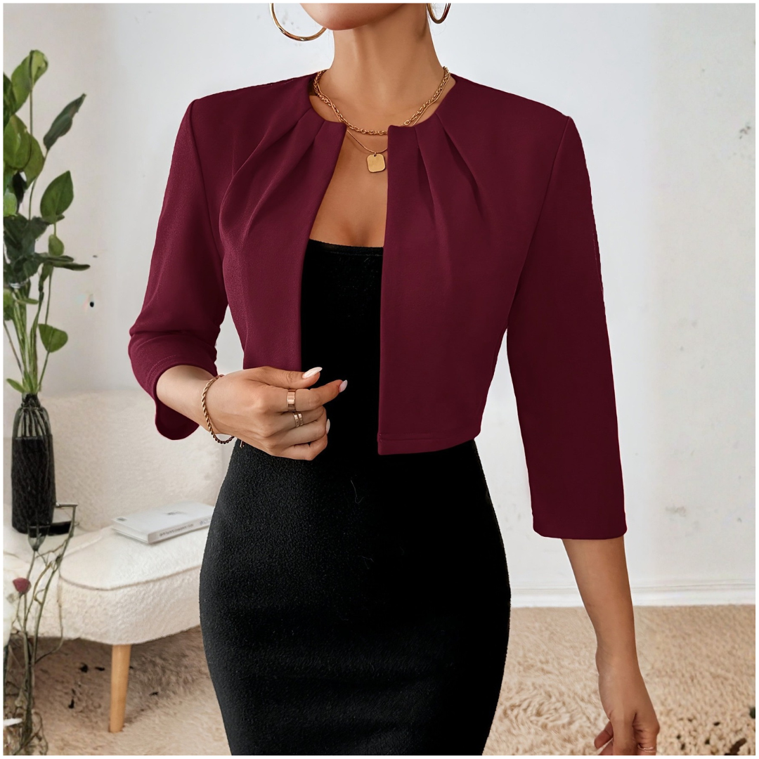 Karin | Open-Front Cropped Blazer