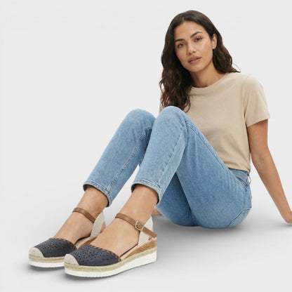 Lobke | Woven Wedge Espadrilles