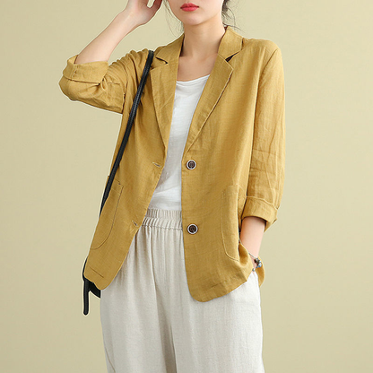 Aria | Lightweight Linen Blazer