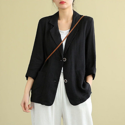 Aria | Lightweight Linen Blazer