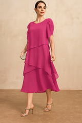 Antonia | Classic Flowing Chiffon Dress