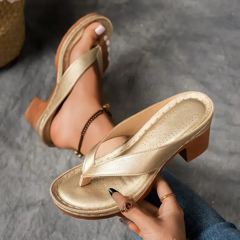 Sabine | Slip-On Heeled Sandals