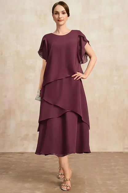 Antonia | Classic Flowing Chiffon Dress