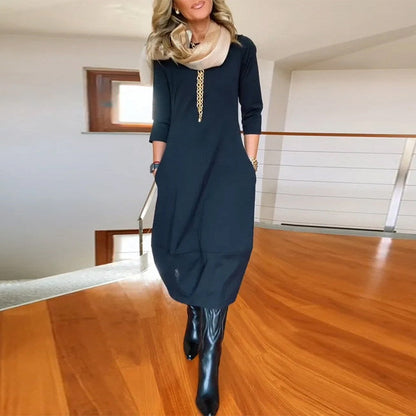 Roosmarijn | Tailored Smoothing Autumn Dress