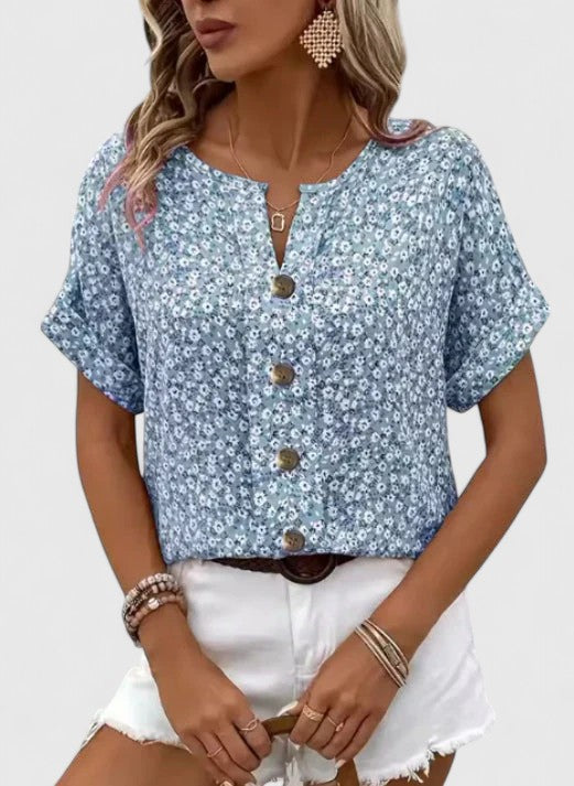 Jelena | Floral Summer Blouse
