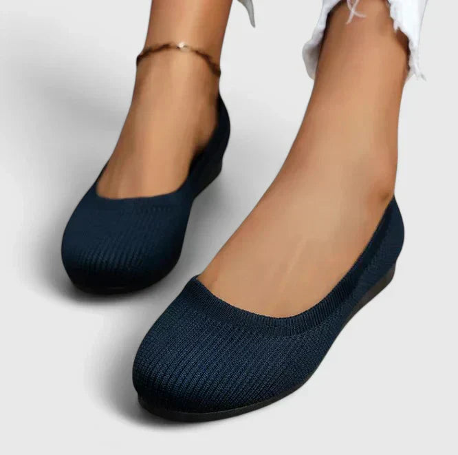 Slip-on loafers showing the elastic side panel