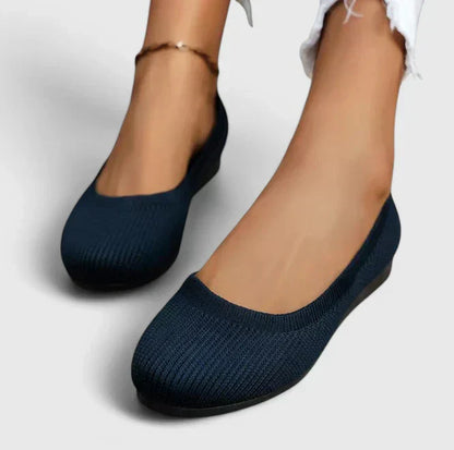 Slip-on loafers showing the elastic side panel