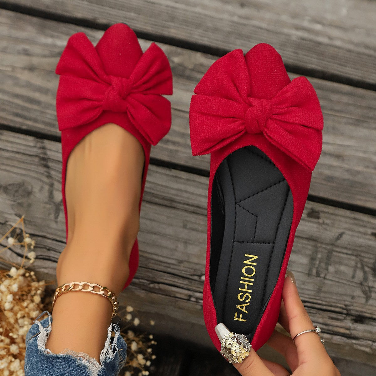 Belline | Bow-Detail Ballet Flats